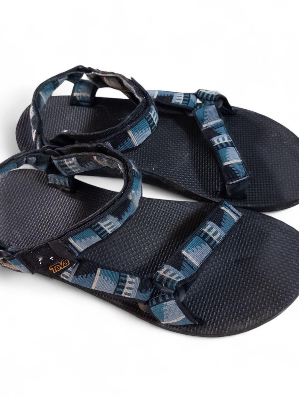 Teva Original Universal Sandals – Men’s Size 12, Blue Aztec Print